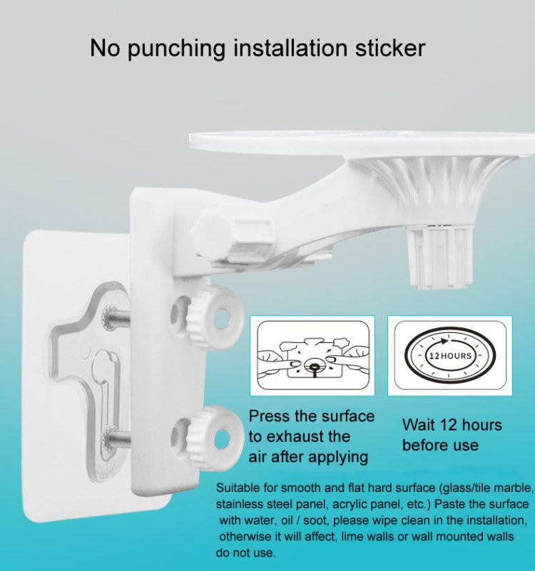 Punch-free Plastic Bracket for Surveillance Swing-head Cameras, For Swing-head Cameras