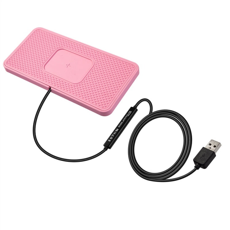 Car Waterproof Wireless Charger With Additional Cover And Anti-slip Mat, C1PRO Pink