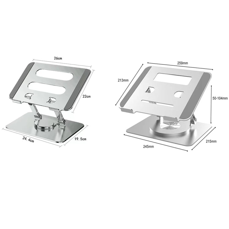 Multifunctional Desktop Foldable Rotating Laptop Cooling Bracket, Spec:, SP-086 (Silver), SP-086 (Gray), SP-88 (Gray), SP-88 (Silver)