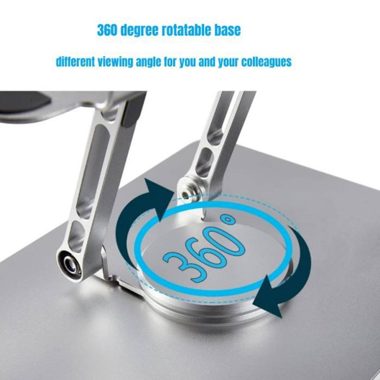 Multifunctional Desktop Foldable Rotating Laptop Cooling Bracket, Spec:, SP-086 (Silver), SP-086 (Gray), SP-88 (Silver), SP-88 (Gray)