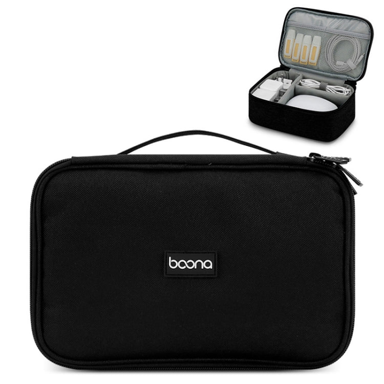 Baona Multifunctional Earphone Data Cable Digital Storage Bag, Spec:, Single-layer (Gray), Single-layer (Black), 2-layer (Gray), 2-layer (Black), Single-Layer Box (Gray), Single-Layer Box (Black), 2-layer Box (Gray), 2-layer Box (Black), XL (Gray)