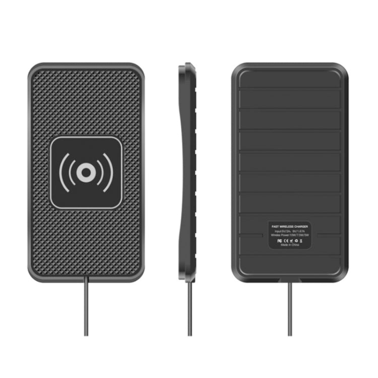 C3 15W Car QI Wireless Charger Launch Pad Anti-slip Mat, C3 Type-C Interface