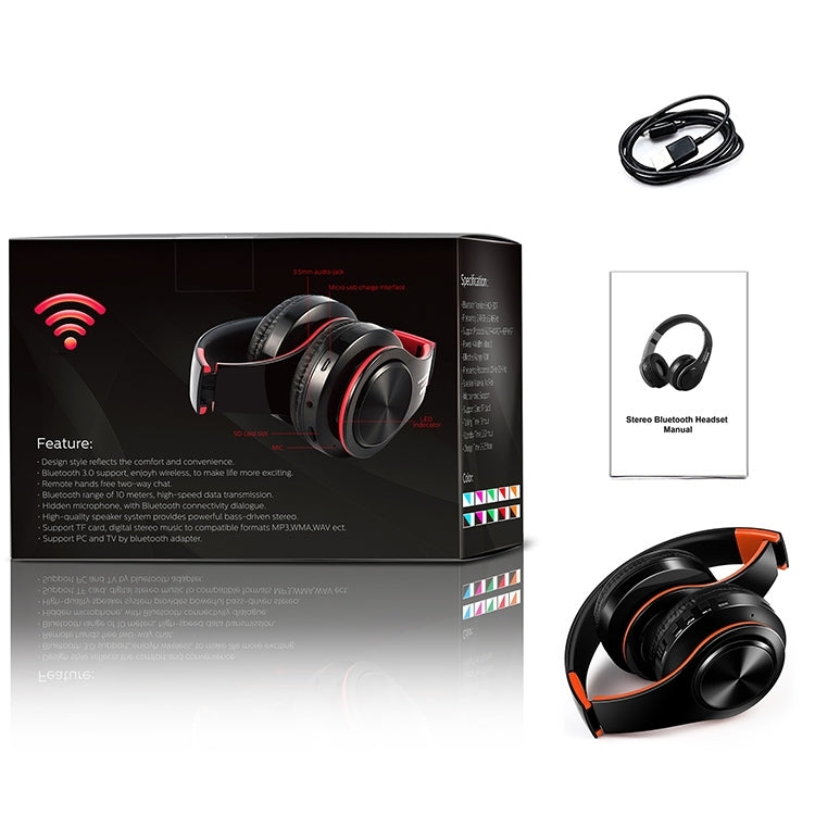 LPT660 Bluetooth Wireless Headset HIFI Stereo Sports Headphones, LPT660 (White Gold), LPT660 (Black+Green), LPT660 (White Rose Gold), LPT660 (Black Orange), LPT660 (Black Pink), LPT660 (Black Gold), LPT660 (Black Rose Gold), LPT660 (White Red)