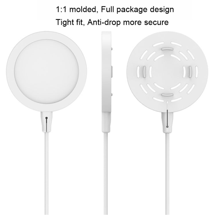 5pcs CP06 Magsafe Wireless Charger Silicone Protective Case, CP06 White, CP06 Pink, CP06 Grey, CP06 Black