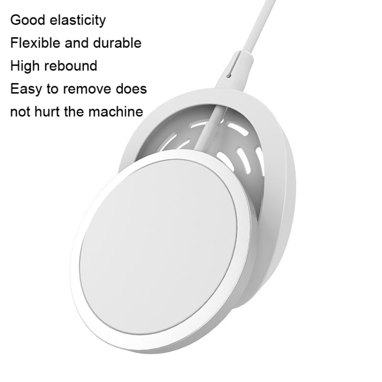 5pcs CP06 Magsafe Wireless Charger Silicone Protective Case, CP06 White, CP06 Pink, CP06 Grey, CP06 Black