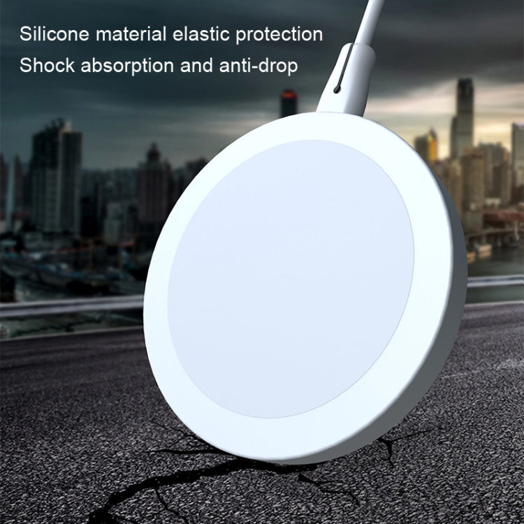5pcs CP06 Magsafe Wireless Charger Silicone Protective Case, CP06 White, CP06 Pink, CP06 Grey, CP06 Black