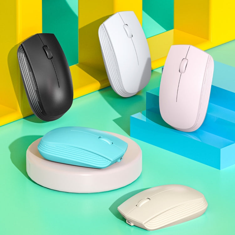 811 3 Keys Laptop Mini Wireless Mouse Portable Optical Mouse, Spec:, Charging Version (Black), Charging Version (White), Charging Version (Pink), Charging Version (Blue), Charging Version (Beige), Double Model (Black), Double Model (White)