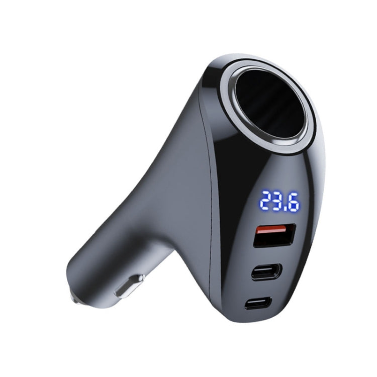 Car Charger Multifunctional Digital Display QC Charging Cigarette Lighter Adapter, AAC Dual USB, CCA Dual PD