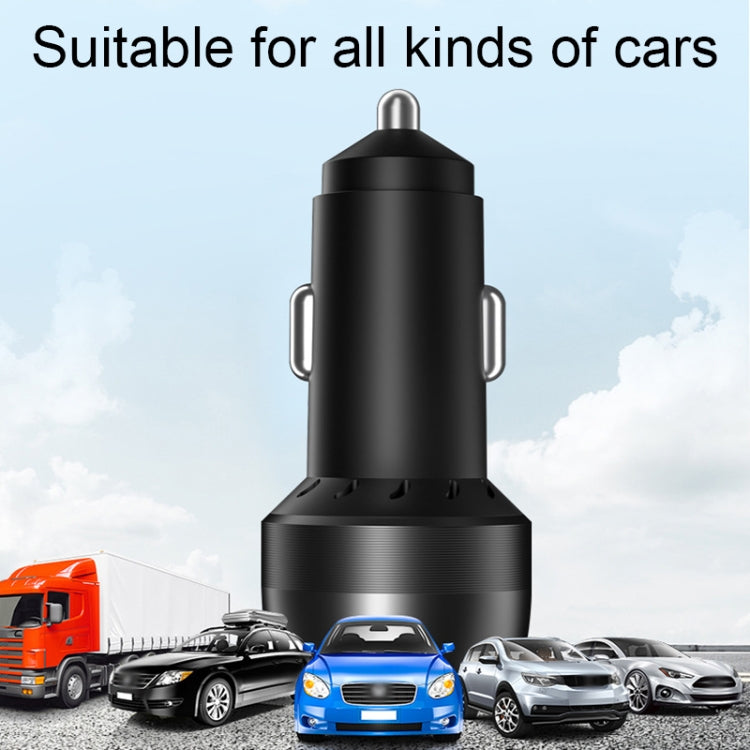 IBD355-1UC 18W+45W Smart Car Charger Dual-port Metal Phone Fast Charger, 63W