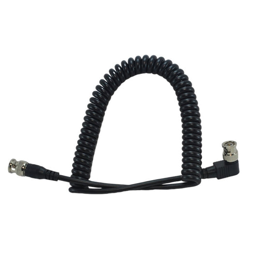 BNC Male Straight Head To Elbow Head Coaxial Spring Cable Video Cable Audio Signal Source Wire