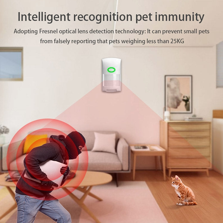 Tuya Smart App WiFi Infrared Alarm Smart Home Human Body Infrared Detector PIR, Infrared Detector PIR