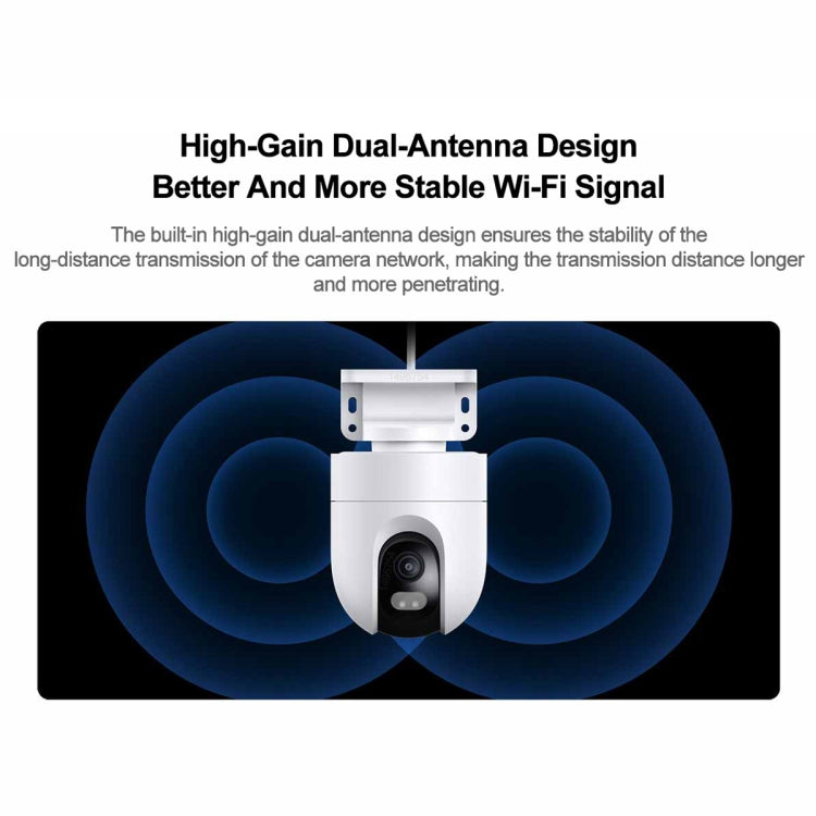 Original Xiaomi CW400 Outdoor Camera 2.5K Ultra HD Smart Full Color Night Vision IP66 Waterproof, US Plug, CW400