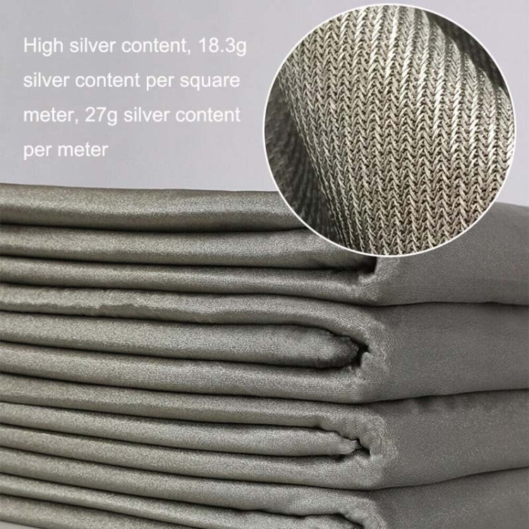 ZDY-1 Knitted Sterling Silver Fiber Silver Ion Soft Anti-radiation Fabric Antibacterial Mask Stretch Fabric, Size: 1 Square Meter, 1 Square Meter