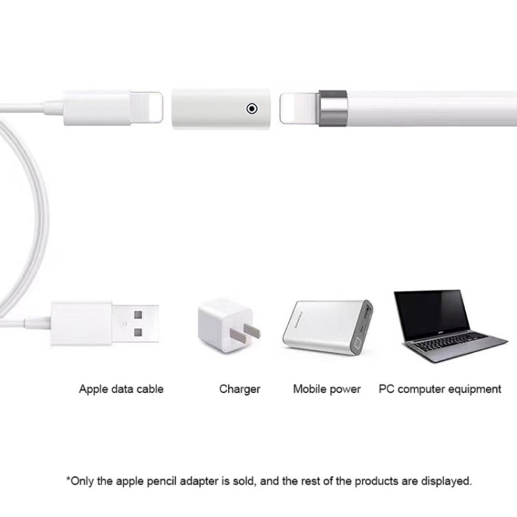 For Apple Pencil 1/2 Charging Adapter Stylus Charging Converter, 8Pin Female To Female, 8Pin Female To Type-C/USB-C Female