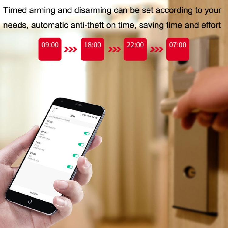 Tuya WiFi Sound And Light Door Magnetic Doors Windows Alarm Scene Linkage APP Reminder, Sound And Light Door Magnetic Sensor