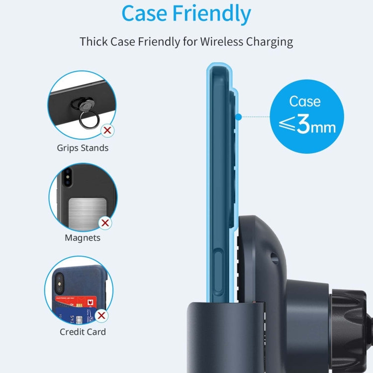 For Samsung Galaxy Z Fold4 / 3 S10 Folding Screen Mobile Phone Vehicle Bracket Dual Coil Wireless Charger, Folding Screen Wireless Charger