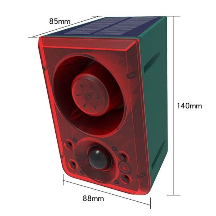 N911N Solar Alarm Infrared Sensor Sound And Light Blast Warning Light Animal Repeller, N911N