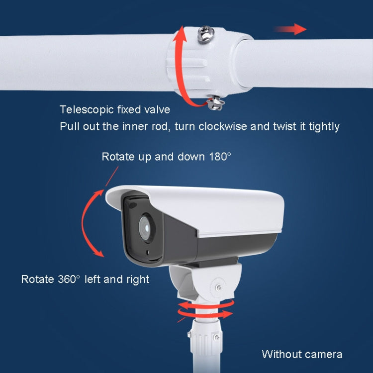 Telescopic I-Type Monitoring Bracket Hanging Closed-Circuit Aluminum Alloy Bracket, 30-60cm, 60-120cm