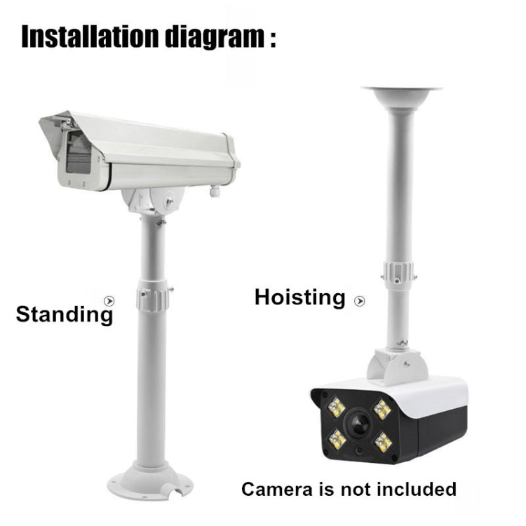 Telescopic I-Type Monitoring Bracket Hanging Closed-Circuit Aluminum Alloy Bracket, 30-60cm, 60-120cm