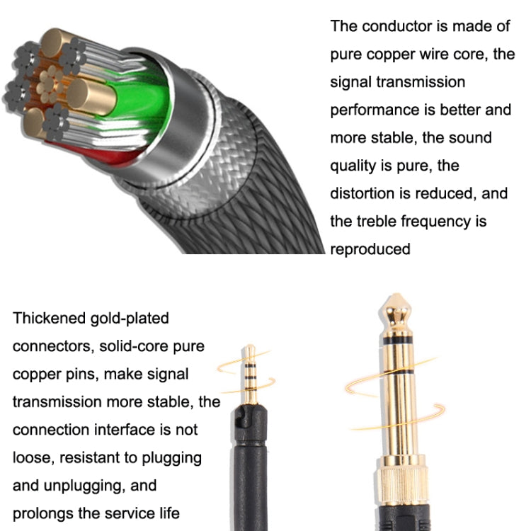 ZS0185 For Sennheiser HD598 / HD558 / HD518 / HD595 Earphone Spring Cable, Cable Length: 1.4m-3m, ZS0185