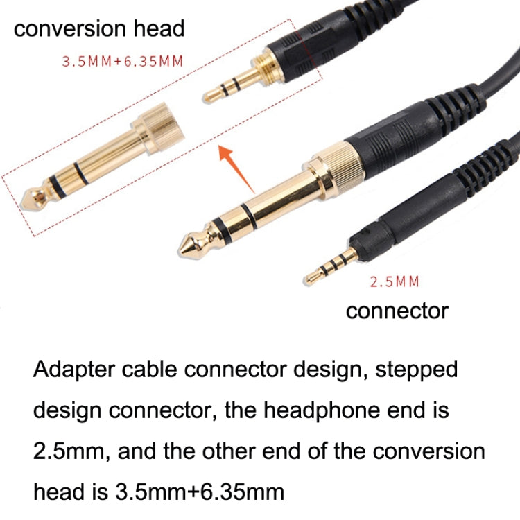 ZS0185 For Sennheiser HD598 / HD558 / HD518 / HD595 Earphone Spring Cable, Cable Length: 1.4m-3m, ZS0185