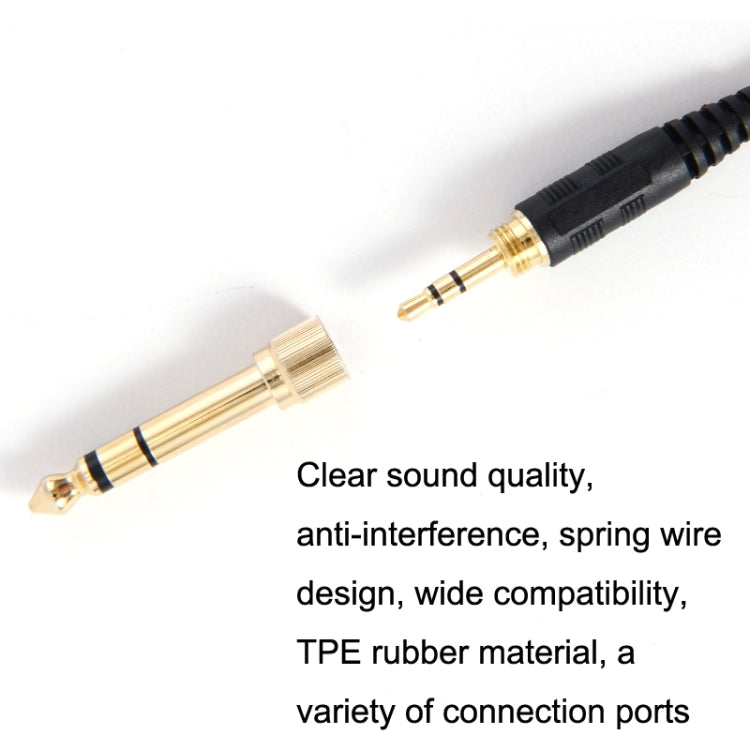 ZS0185 For Sennheiser HD598 / HD558 / HD518 / HD595 Earphone Spring Cable, Cable Length: 1.4m-3m, ZS0185