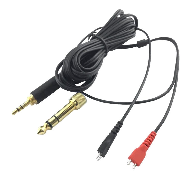 For Sennheiser HD25 / HD560 / HD540 / HD480 / HD430 / HD250 Headset Audio Cable, ZS0093 Left Long Right Short, ZS0093 Two Sides Equivalent