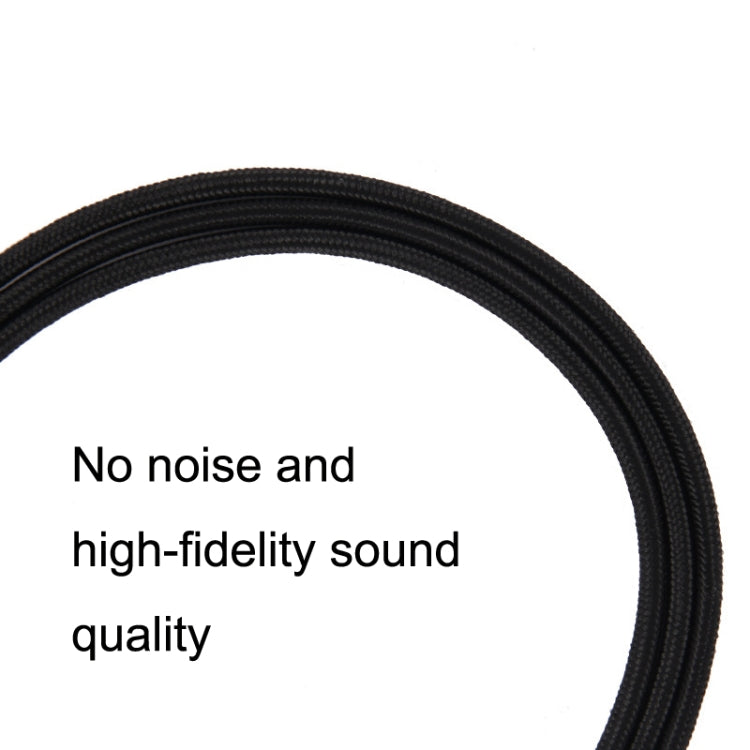 For Kingston Skyline Alpha Cloud II 3.5mm 2 In 1 Audio Cable, ZS0174 Black