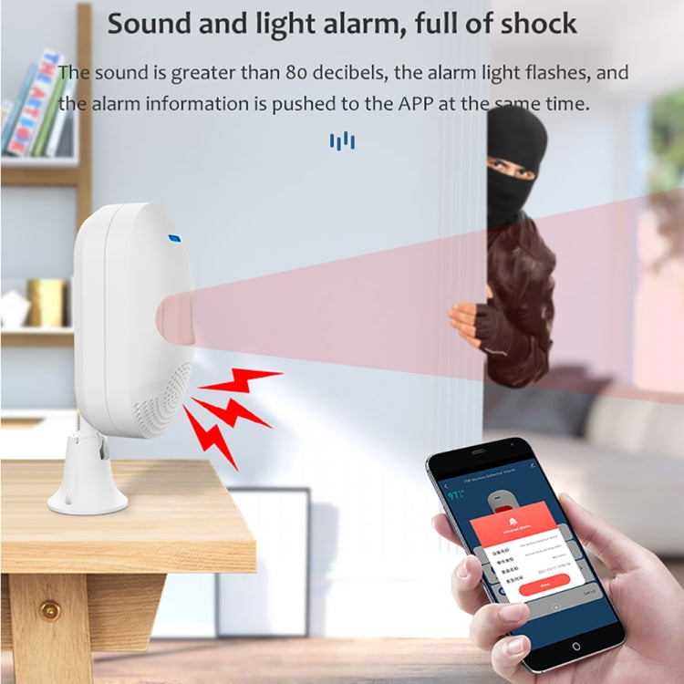 TUYA APP Control  Wireless PIR Motion Sensor Alarm WiFi Motion Detector, Tuya  WiFi