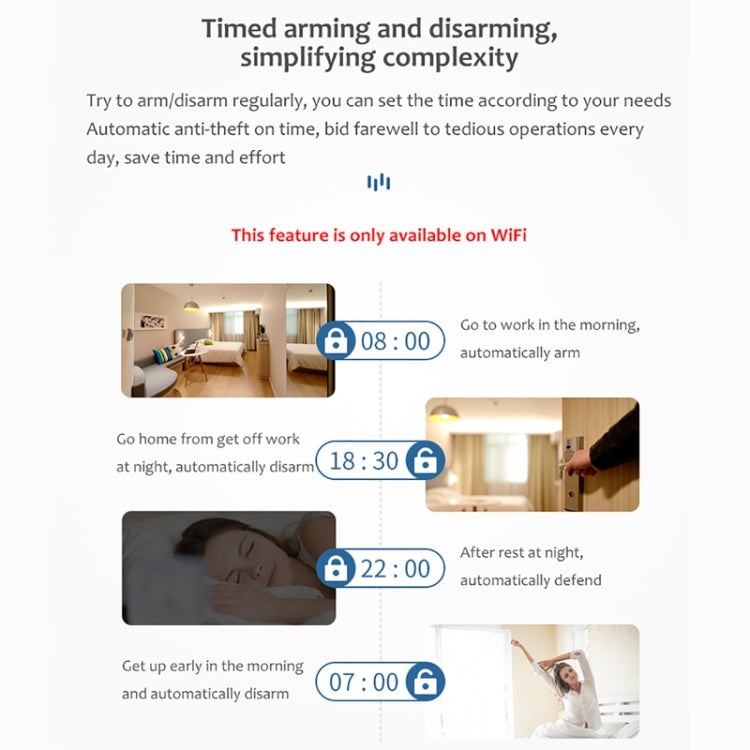 TUYA APP Control  Wireless PIR Motion Sensor Alarm WiFi Motion Detector, Tuya  WiFi