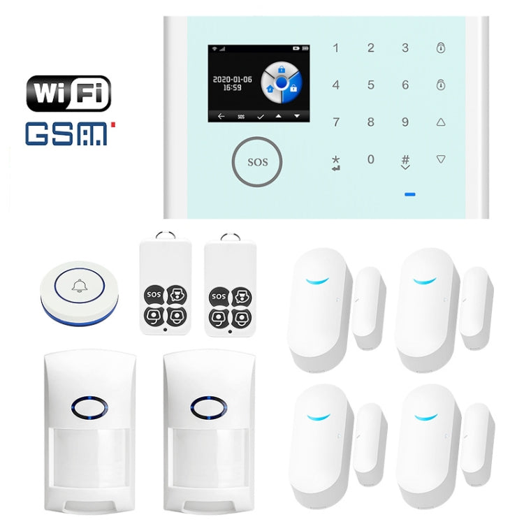 CS118   WIFI+GSM Tuya Smart Voice Alarm System Supports Amazon Alexa/ Google Assistant, Package 1, Package 2, Package 3, Package 4, Package 5