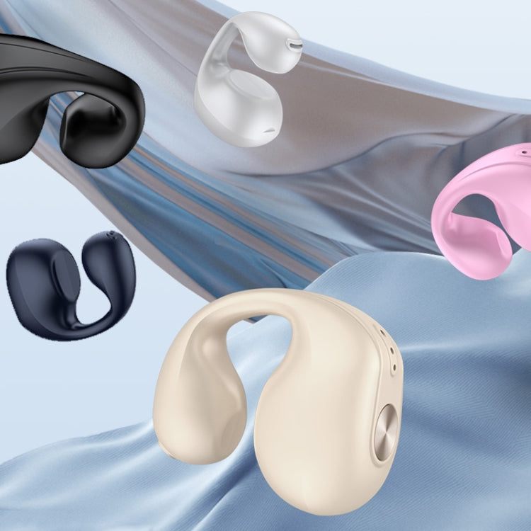 Dual Ear Bone Conduction Wireless Bluetooth Earphones Ear Clip Wear Mini Sport, Dual Ear (Pink), Dual Ear (Blue), Dual Ear (White), Dual Ear (Skin Color), Dual Ear (Black)