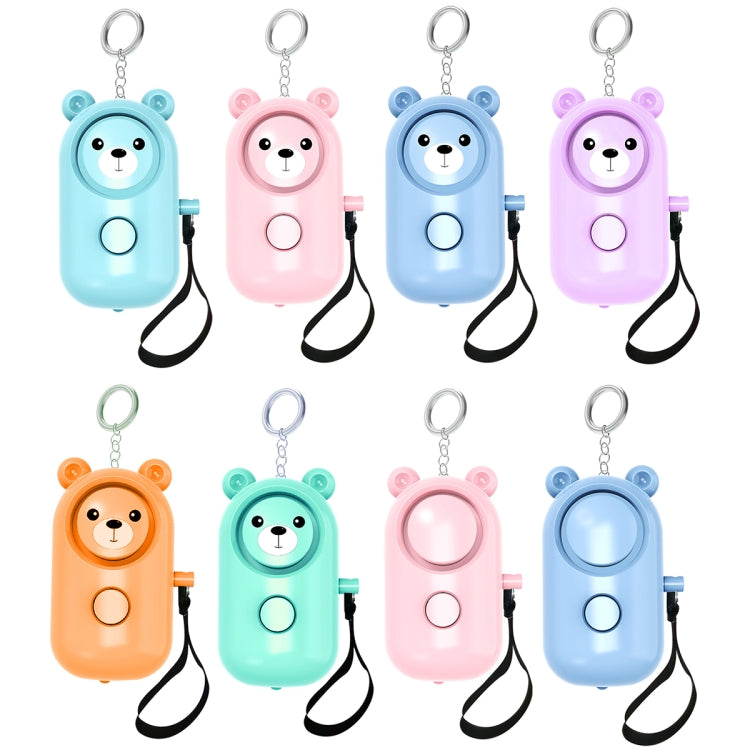 130dB LED Personal Alarm Pull Ring Outdoor Self-defense Products, Bear Style (Light Blue), Bear Style (Pink), Bear Style (Blue), Bear Style (Purple), Bear Style (Orange), Bear Style (Green), Ordinary Style (Pink), Ordinary Style (Blue)