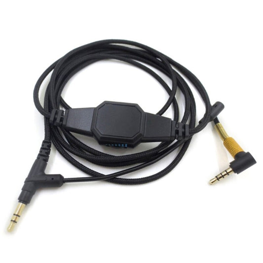 For Boom Microphone V-MODA Computer Gaming Headphone Cable, ZS0198 Gold Plug, ZS0198 Black Injection Molding