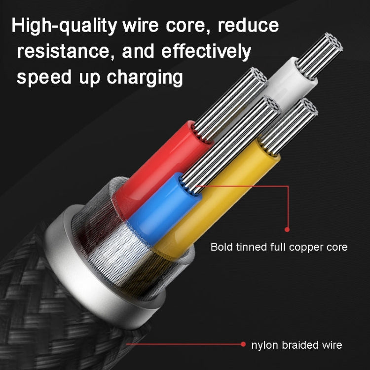 ROMOSS  CB12B 2.4A 8 Pin Fast Charging Cable For IPhone / IPad Data Cable 2m, 2m Red Black, 2m Gray Black, 2m Blue