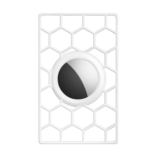 For Airtag Location Tracker Card Shape Honeycomb Protective Cover, Honeycomb White, Honeycomb Black