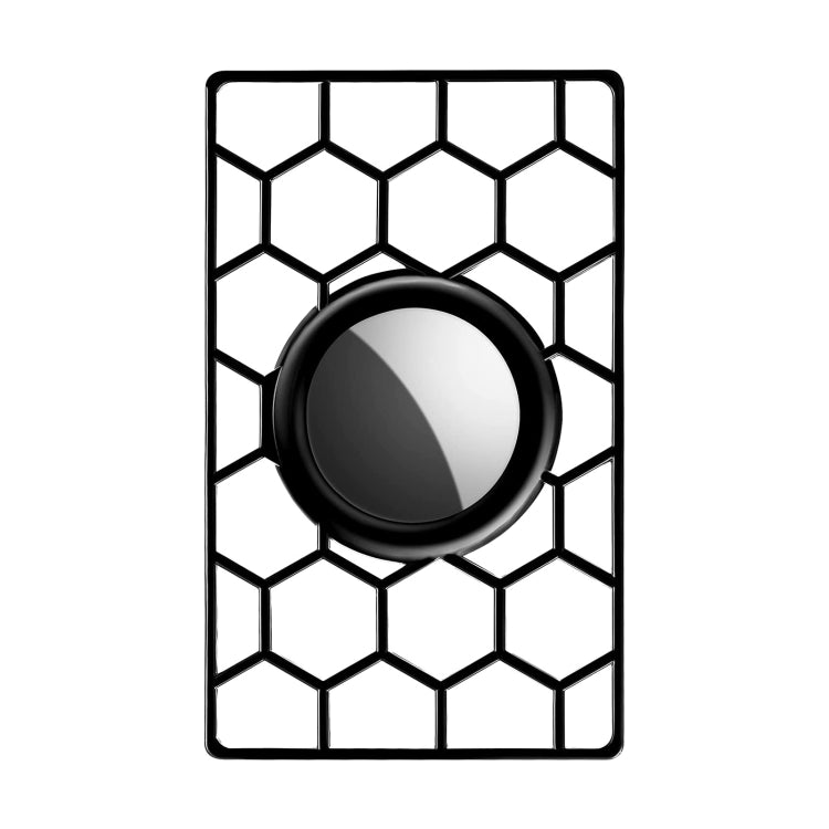 For Airtag Location Tracker Card Shape Honeycomb Protective Cover, Honeycomb White, Honeycomb Black