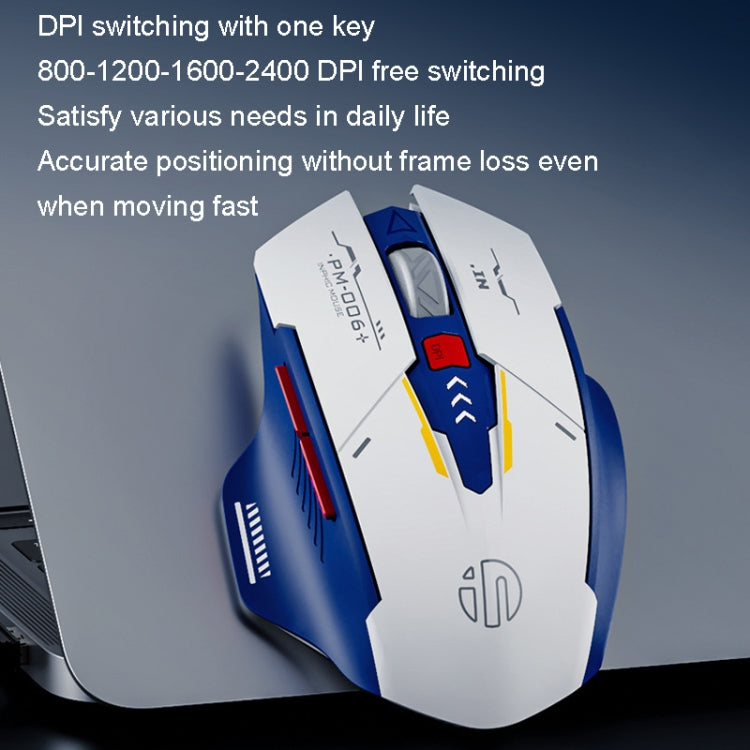 Inphic F9 Mecha Wireless Mouse Charging Office Game Mouse, F9 Mecha