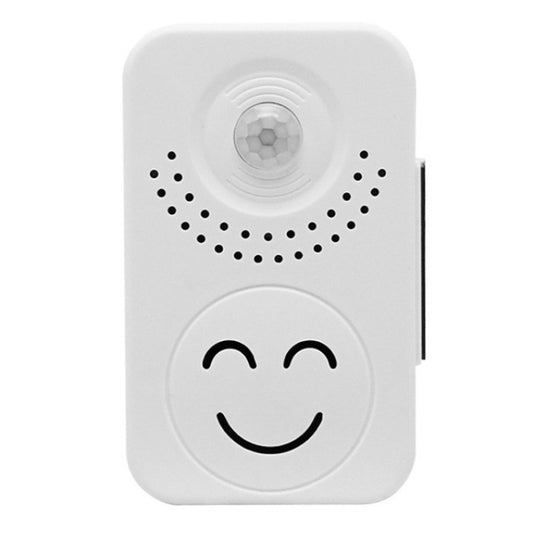 Small Horn Voice Announcement Sensor Entrance Voice Broadcaster Can Used As Doorbell, Battery Square