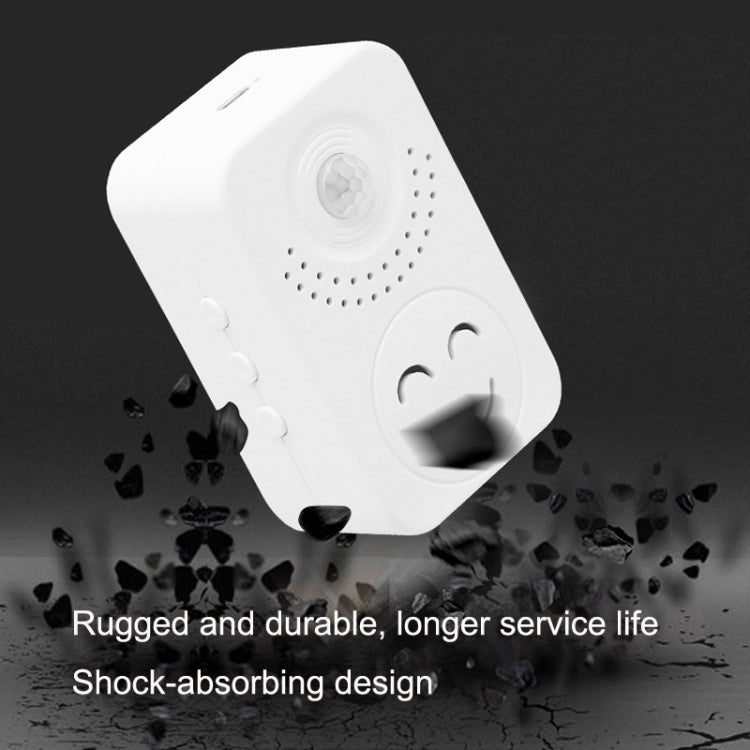 Small Horn Voice Announcement Sensor Entrance Voice Broadcaster Can Used As Doorbell, Battery Square