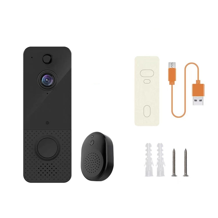 T8  720P Wireless Wifi Remote Video Doorbell Intercom Infrared Night Vision AI Recognition Doorbell, 2600 mAh , 1800 mAh , Without Battery, Alone Machine