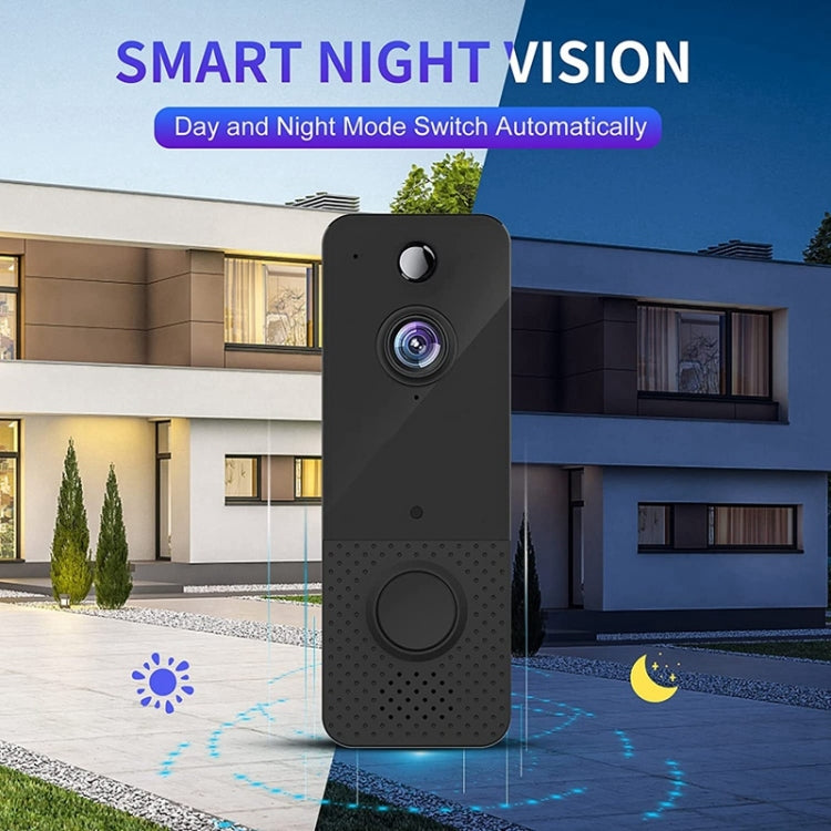 T8  720P Wireless Wifi Remote Video Doorbell Intercom Infrared Night Vision AI Recognition Doorbell, 2600 mAh , 1800 mAh , Without Battery, Alone Machine