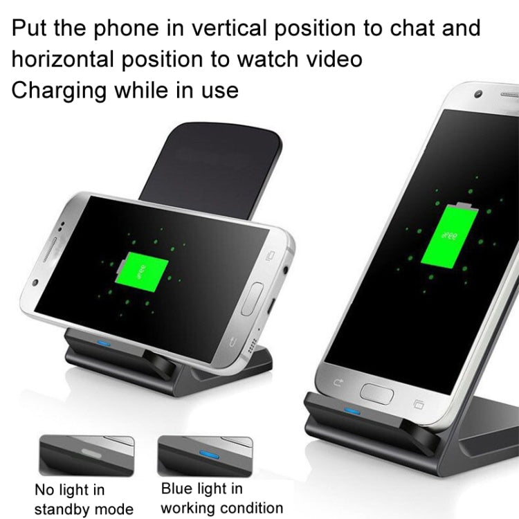 15W Desktop Wireless Charger Mobile Phone Wireless Fast Charging Bracket, Z2 (Black), Z2 (White)