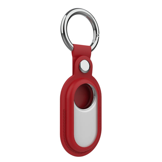 For Samsung Galaxy SmartTag 2 Leather Keychain Half-wrap Protective Case