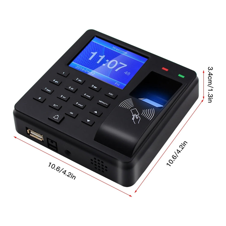 M10 Smart ID Card Recognition Fingerprint Access Control All-in-one Attendance Machine, English Version