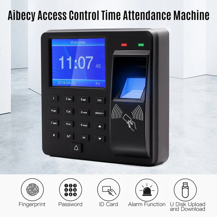 M10 Smart ID Card Recognition Fingerprint Access Control All-in-one Attendance Machine, English Version