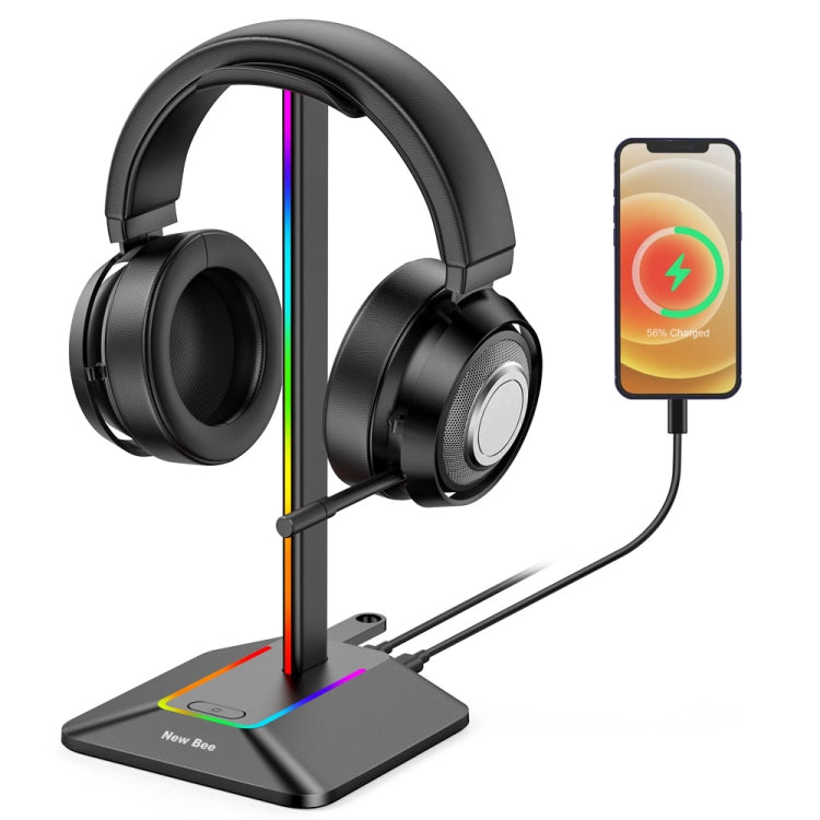 New Bee Dual Output Colorful Headset Display Rack HUB Expansion Headphone Holder, Z8 Black, Z8 Silver, Z9 Without Extended Interface Black, Z9 Without Extended Interface Silver