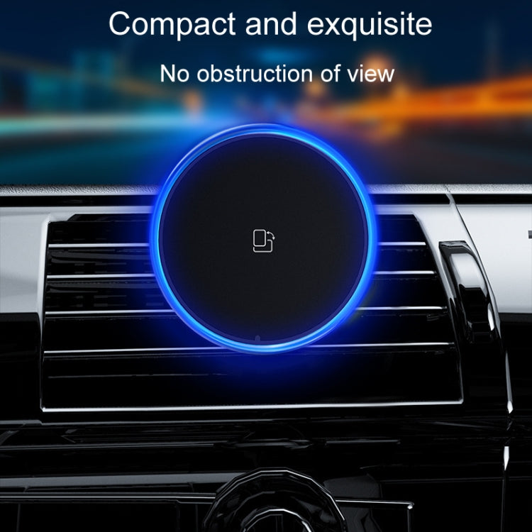 Car Magnetic Wireless Charging Cell Phone Holder With Ambient Light, Blue Light, Colorful Light