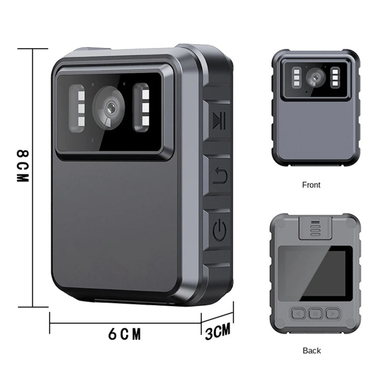 2.0 Inch IPS Screen Video Recorder With Back Clip IP65 Waterproof Mini Camcorders, L9 1080P, L9 2K WIFI Version