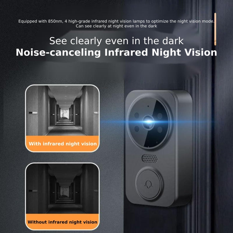 Wireless 2.4G Visual Intercom Doorbell 4.3 inch IPS Screen with Camera Monitor Night Vision, M12